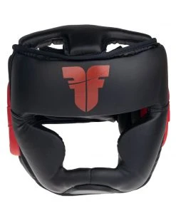 Headguard Fighter Sparring - Black/red, JE1421PURED
