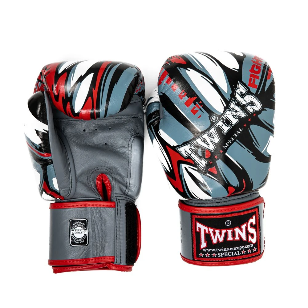 Boxing Gloves Twins Fantasy10 - Grey/red, FANTASY10 3 Boxing Gloves Twins Fantasy10 - Grey/red, FANTASY10