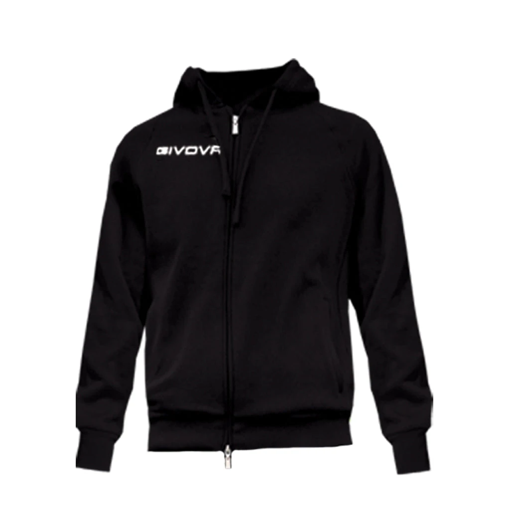 Givova Full Hoodie - Black, MA024B 3 Givova Full Hoodie - Black, MA024B
