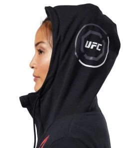 Reebok Hoodies UFC FIGHT NIGHT Blank Walkout Hoodie - Black, CE7494 15 Reebok Hoodies UFC FIGHT NIGHT Blank Walkout Hoodie - Black, CE7494
