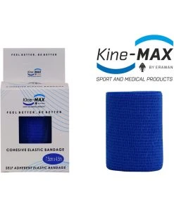 KinesioMAX TRAINING Kine-MAX Self-securing Elastic Bandage-5cm,7,5cm,10cm - Blue, CEB5BLU,CEB7BLU,CEB10BLU