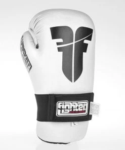 Fighter Open Gloves Strap - White, FOG-001W