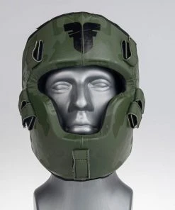 Fighter Shock Head Guard - Khaki/camo, JE999-KHC