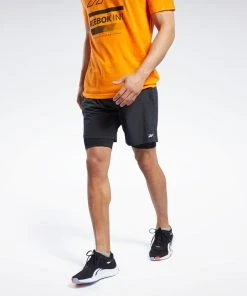 Compression Shorts Reebok 2in1 Epic Shorts - Black, FS8561