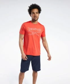Training T-Shirts Reebok Activchill Tee - Red, FU3283