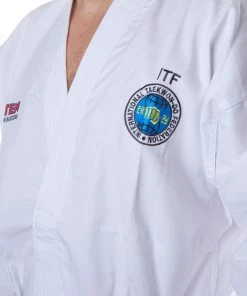 Taekwondo ITF Uniforms Top Ten Dobok KYONG - Student - White, 1669-1-CZ