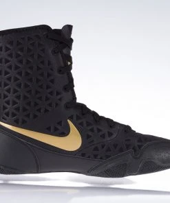 Kids Nike KO Boxing Shoes - Black/gold, 839421001-K