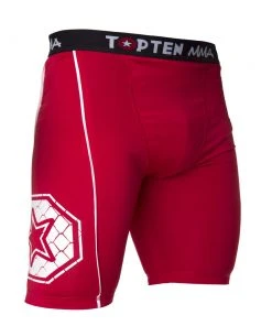 MMA Shorts Top Ten MMA Compression Shorts - Red, 1880-4