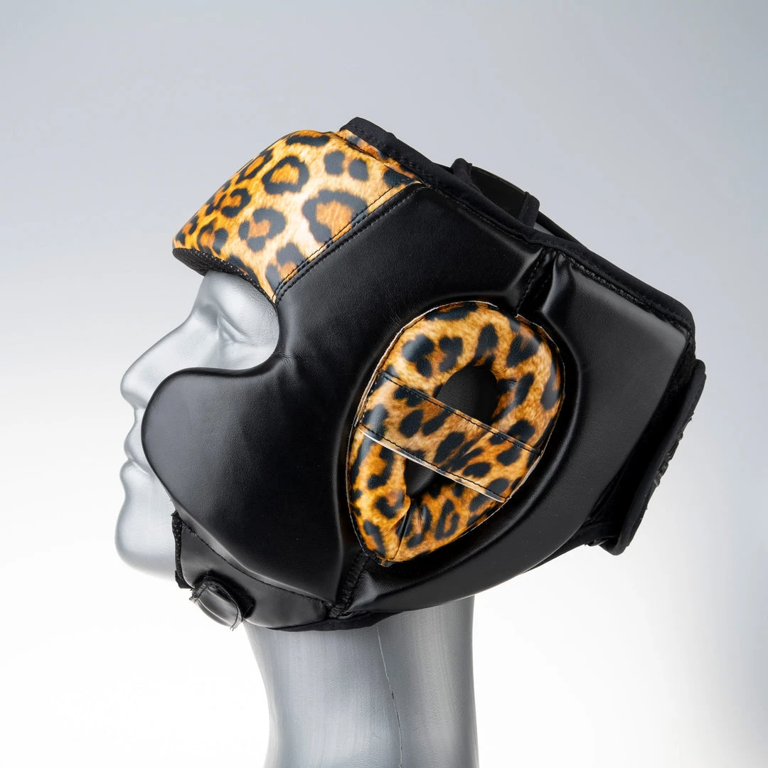 Headguard Fighter Sparring Pro Jungle Series - Leopard, JE2796LE 4 Headguard Fighter Sparring Pro Jungle Series - Leopard, JE2796LE