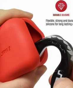 SAFE JAWZ SafeJawz Premium Silicone Case For Mouthguard - Red PROTECTION