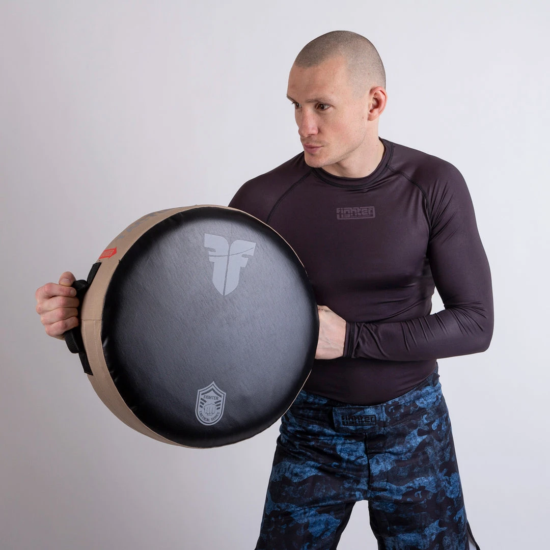 Fighter Round Shield - Tactical Series - Desert, FKSH-16 8 Fighter Round Shield - Tactical Series - Desert, FKSH-16