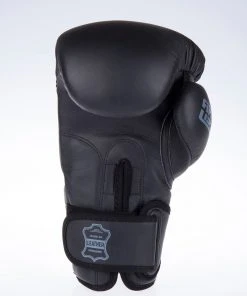 Fighter Boxing Gloves Sparring - Black/gray, FBG-002-BG