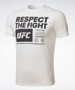 Reebok UFC Fan Gear Mens T-shirt - White, FU1292 T-Shirts 13 Reebok UFC Fan Gear Mens T-shirt - White, FU1292 T-Shirts