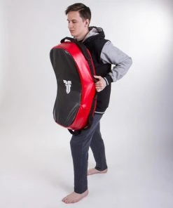 Fighter Reversible Kicking Shield - MULTI GRIP - Black/red, FKSH-11 TRAINING