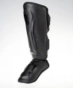 Fighter Shinguards Thai Ergo - Black, FSG-004BB