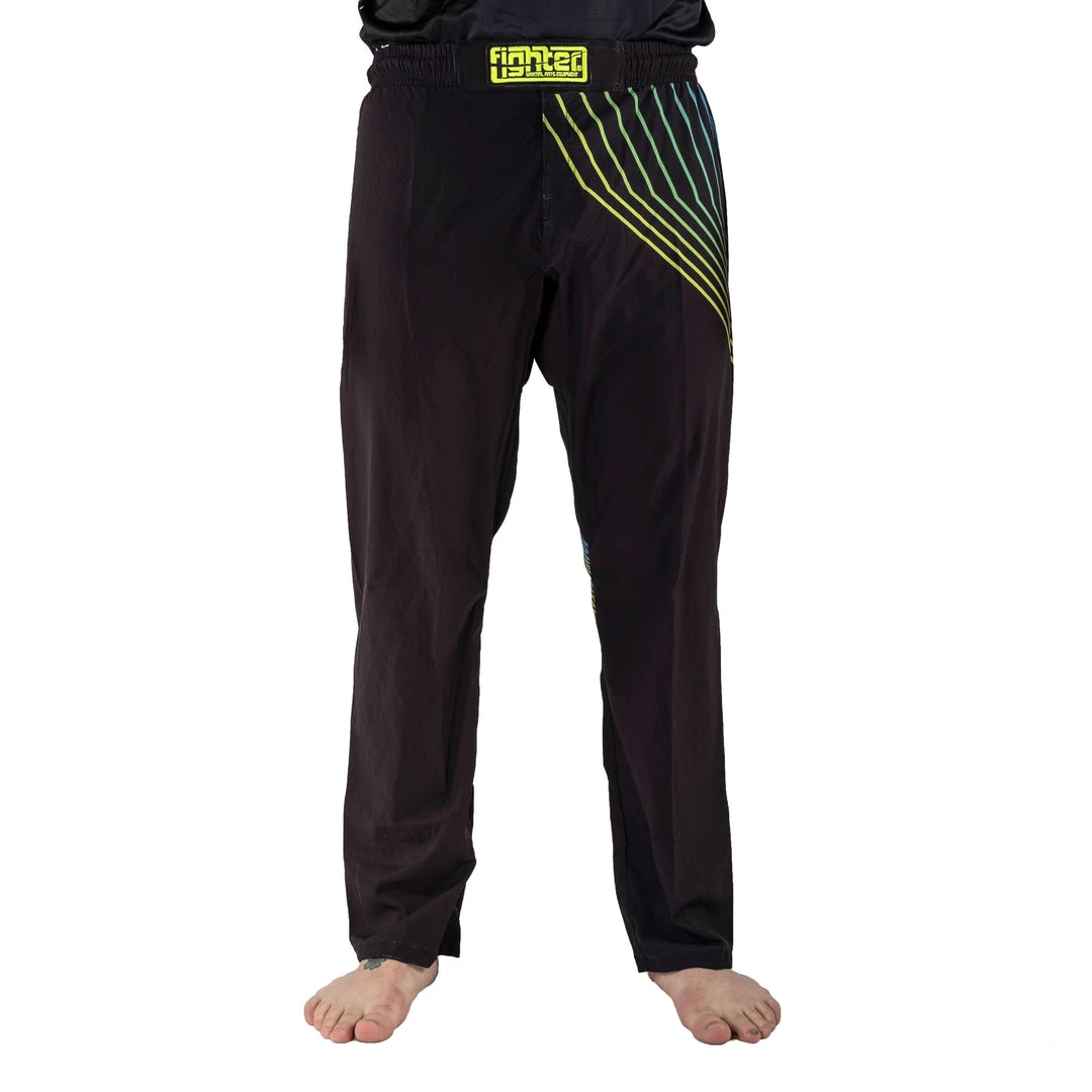 Fighter Pants - FIGHT - Black/rainbow, FF-P004B 3 Fighter Pants - FIGHT - Black/rainbow, FF-P004B