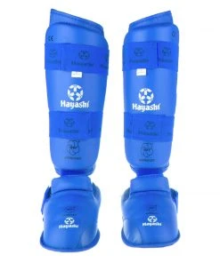 Hayashi Karate Kickprotector - Instep And Shin WKF - Blue, 343-6N