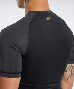 Reebok Combat CMG Rash Guard - Black, FM1494 Rash Guards