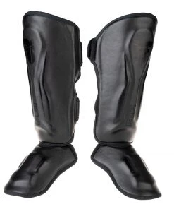 Fighter Shinguards Thai Ergo - Black, FSG-004BB