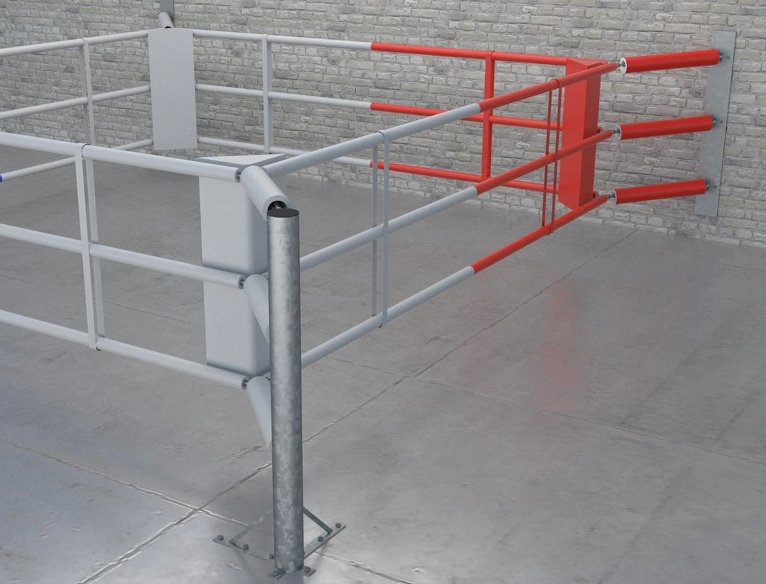 Floor Boxing Ring Fighter Wall II With 3 Ropes, BRF-NF2W 7 Floor Boxing Ring Fighter Wall II With 3 Ropes, BRF-NF2W