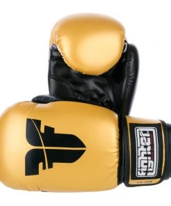 Fighter Basic Gloves - Gold/black, 1376APUGL
