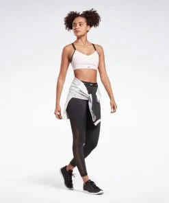 Reebok Hero Medium - Impact Strappy Bra - Pink, FK5339