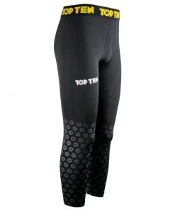 MMA Compression Legging TOP TEN Black Print - černá, 1880-99