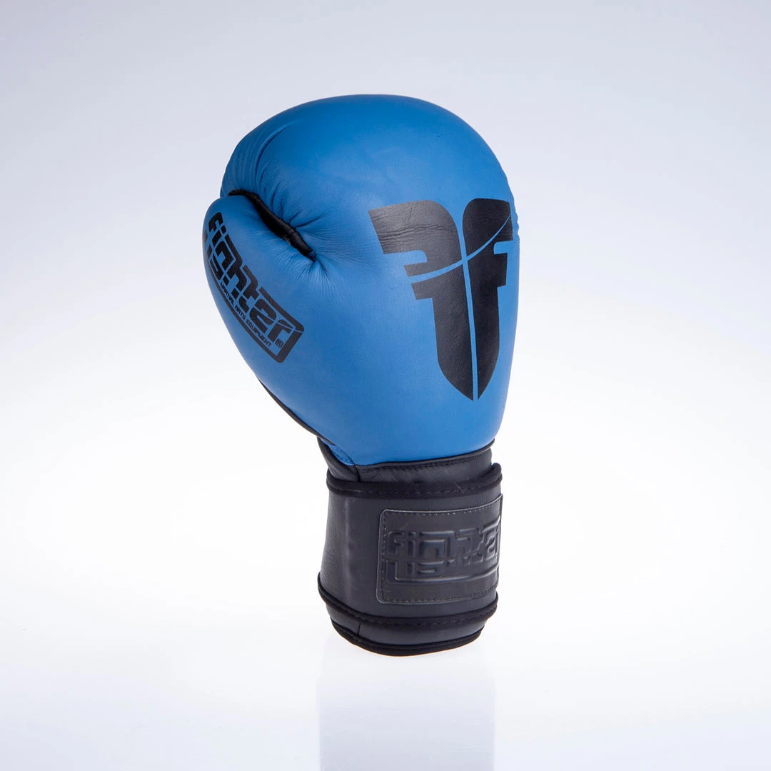 Fighter Boxing Gloves SIAM - Blue, FBG-003BL 10 Fighter Boxing Gloves SIAM - Blue, FBG-003BL