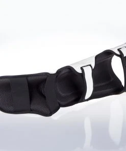 Fighter Shinguards Thai Ergo - White, FSG-004WB 12 Fighter Shinguards Thai Ergo - White, FSG-004WB