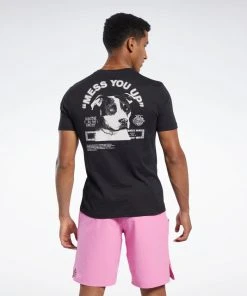 Reebok CrossFit Mess You Up Tee - Black, FJ5285