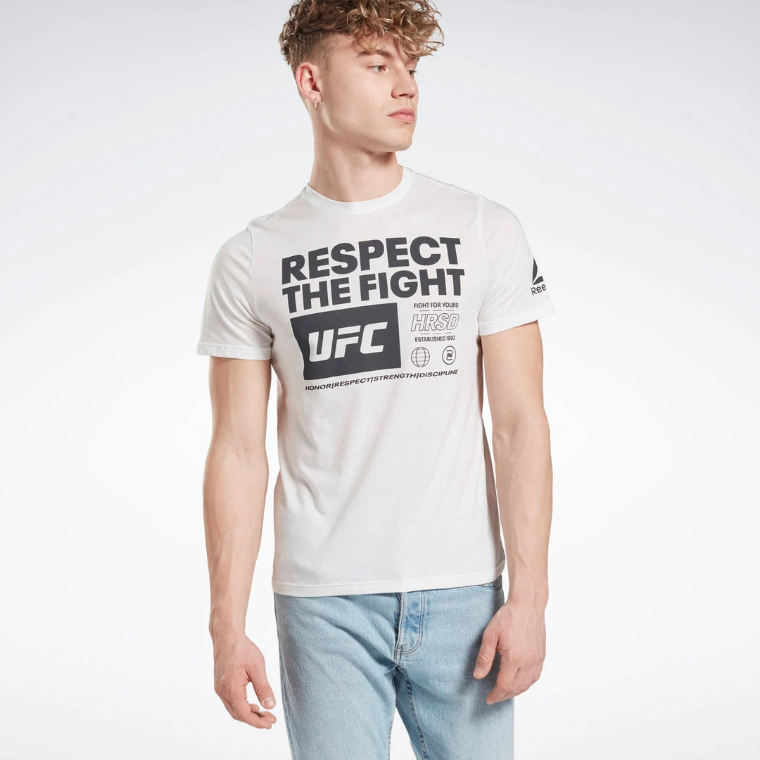 Reebok UFC Fan Gear Mens T-shirt - White, FU1292 T-Shirts 3 Reebok UFC Fan Gear Mens T-shirt - White, FU1292 T-Shirts