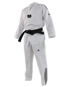 Adidas Taekwondo WT Uniforms TKD Dobok ADI-Contest 3 - White, ADITC01