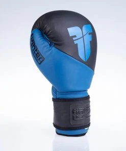 Fighter Boxing Gloves SPLIT- Matt Blue/black, FBG-001BBL