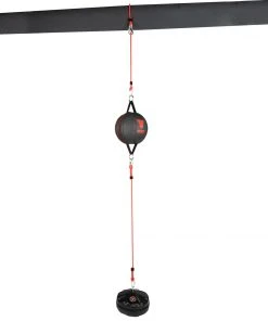Fighter Punch Ball With Base MF-PRO - Black/red