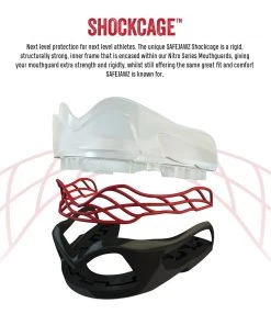 SAFE JAWZ SAFEJAWZ Nitro Mouthguard - Black/red PROTECTION