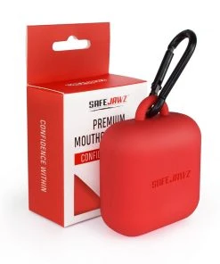 SAFE JAWZ SafeJawz Premium Silicone Case For Mouthguard - Red PROTECTION