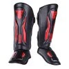 Fighter Shinguards Thai Ergo - Black/red, FSG-004BR PROTECTION