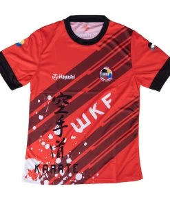 Workout T-Shirts Hayashi WKF T-Shirt - Red, 99341-4