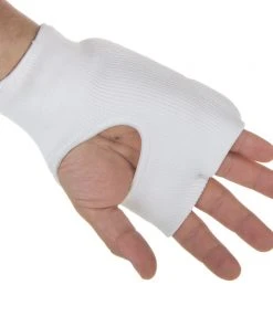 Fighter Basic Karate Hand Protector - White, JE1493