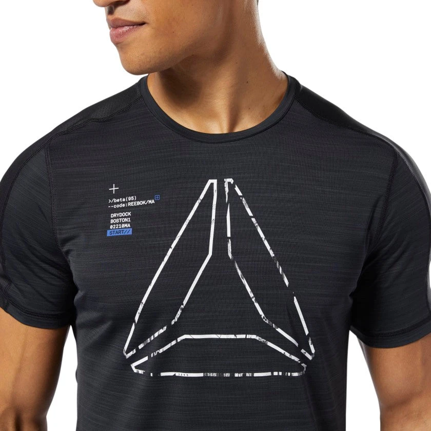 Training T-Shirts Reebok Training Activchill Tee - Black, DU3933 4 Training T-Shirts Reebok Training Activchill Tee - Black, DU3933