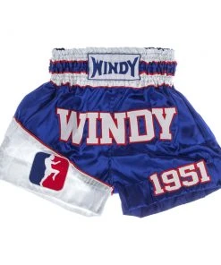 Windy Thai Trunks - Blue/white, BSW-03 K1 & Thai Shorts
