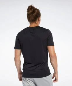 Reebok Workout Ready Tee - Black, FK6180 Training T-Shirts