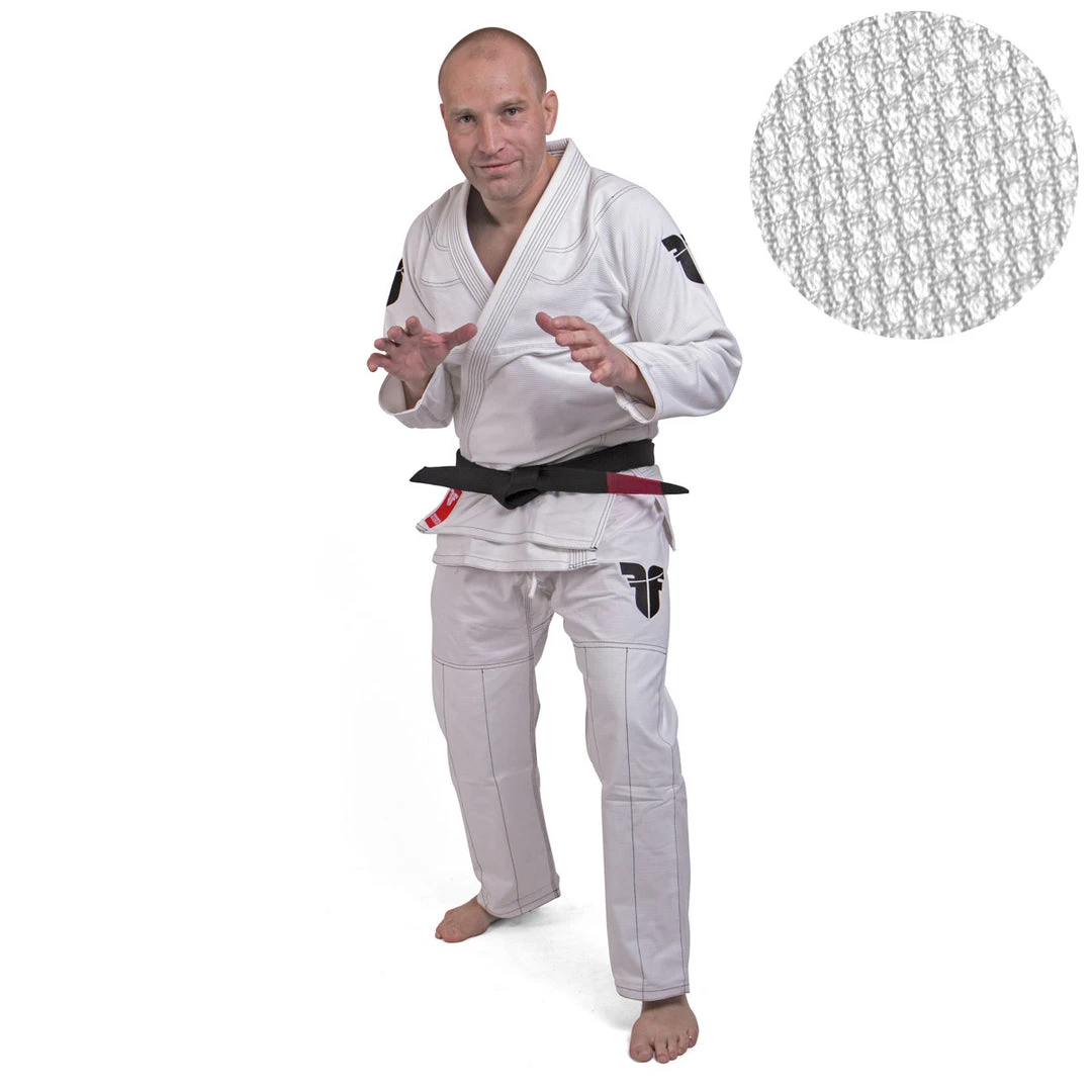 Fighter BJJ Kimono Rice Straw - White, BJJBW-08 BJJ Uniforms 3 Fighter BJJ Kimono Rice Straw - White, BJJBW-08 BJJ Uniforms