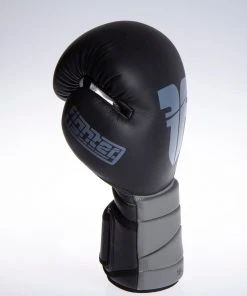 Fighter Boxing Gloves Sparring - Black/gray, FBG-002-BG