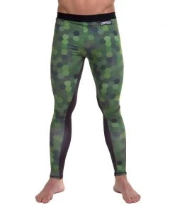 Fighter Compression Pants - Hexagon, FRP-04 Compression Shorts
