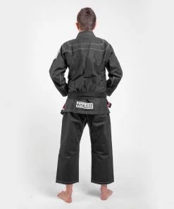 BJJ Uniforms Fighter BJJ Kimono Rice Straw - Black, BJJBL-09