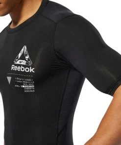 Reebok Graphic Compression Tee - Black, DP6560 14 Reebok Graphic Compression Tee - Black, DP6560