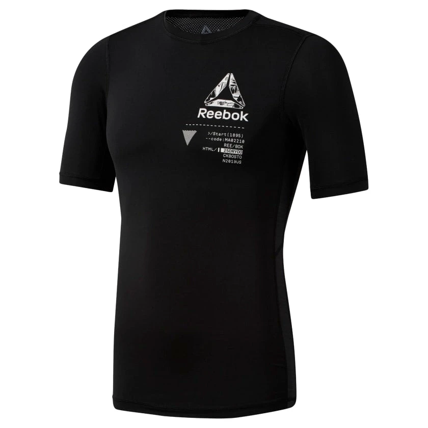 Reebok Graphic Compression Tee - Black, DP6560 3 Reebok Graphic Compression Tee - Black, DP6560