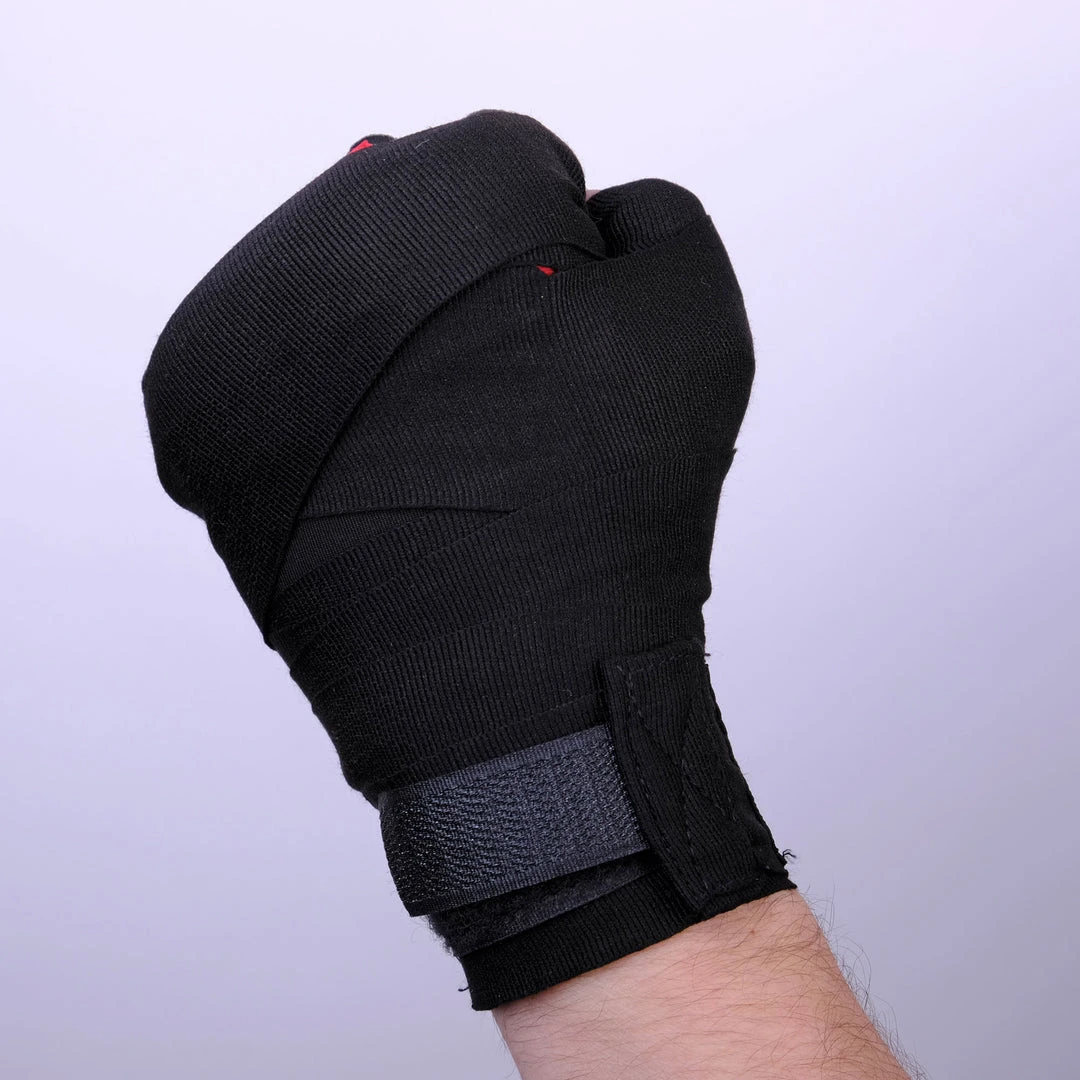 Fighter Strap Gel Hand-Wraps - Black, FGW-001BB GLOVES 6 Fighter Strap Gel Hand-Wraps - Black, FGW-001BB GLOVES