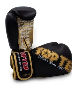 Boxing Gloves Top Ten Women Fight - Black/gold, 2242-92